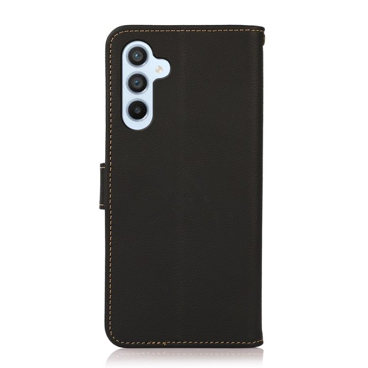 Custodia portafoglio in pelle con RFID per Samsung Galaxy M54
