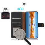 Custodia portafoglio in pelle con RFID per Samsung Galaxy M54