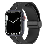 Cinturino in silicone con fibbia pieghevole per Apple Watch 8