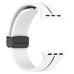 Cinturino in silicone con fibbia pieghevole a due colori, For Apple Watch 5 40mm, For Apple Watch SE 2023 40mm