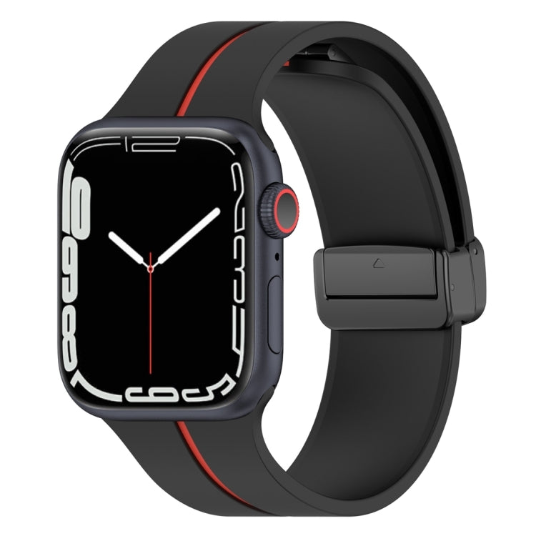 Cinturino in silicone con fibbia pieghevole a due colori, For Apple Watch 5 40mm, For Apple Watch SE 2023 40mm