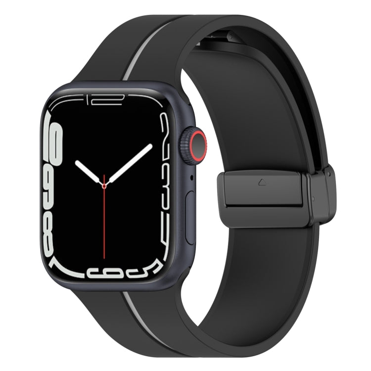 Cinturino in silicone con fibbia pieghevole a due colori, For Apple Watch 5 40mm, For Apple Watch SE 2023 40mm