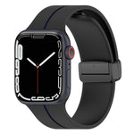 Cinturino in silicone con fibbia pieghevole a due colori, For Apple Watch 5 40mm, For Apple Watch SE 2023 40mm