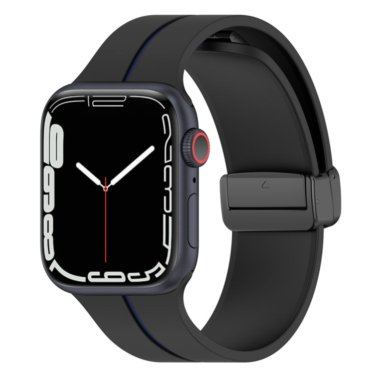 Cinturino in silicone con fibbia pieghevole a due colori, For Apple Watch 5 40mm, For Apple Watch SE 2023 40mm