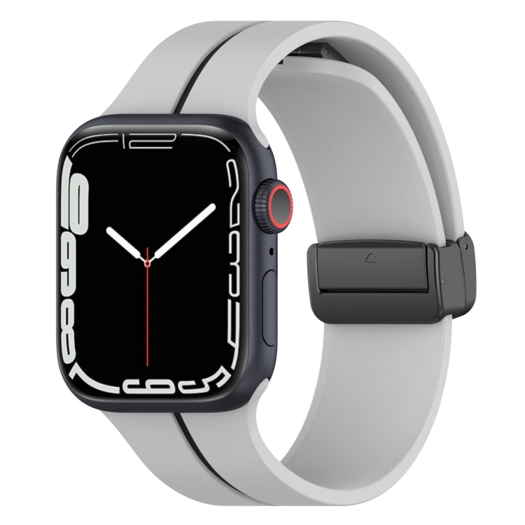 Cinturino in silicone con fibbia pieghevole a due colori, For Apple Watch 5 40mm, For Apple Watch SE 2023 40mm