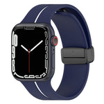 Cinturino in silicone con fibbia pieghevole a due colori, For Apple Watch 5 40mm, For Apple Watch SE 2023 40mm