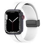 Cinturino in silicone con fibbia pieghevole a due colori, For Apple Watch 42mm, For Apple Watch Ultra 2 49mm