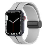 Cinturino in silicone con fibbia pieghevole a due colori, For Apple Watch 42mm, For Apple Watch Ultra 2 49mm