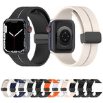 Cinturino in silicone con fibbia pieghevole a due colori, For Apple Watch 42mm, For Apple Watch Ultra 2 49mm