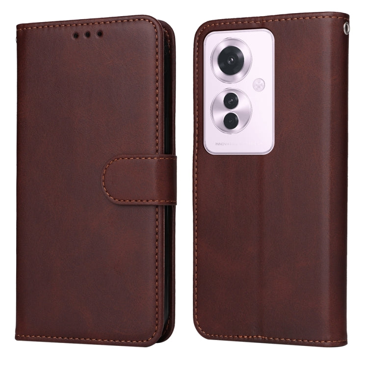 Custodia portafoglio in pelle per OPPO Reno11 5G