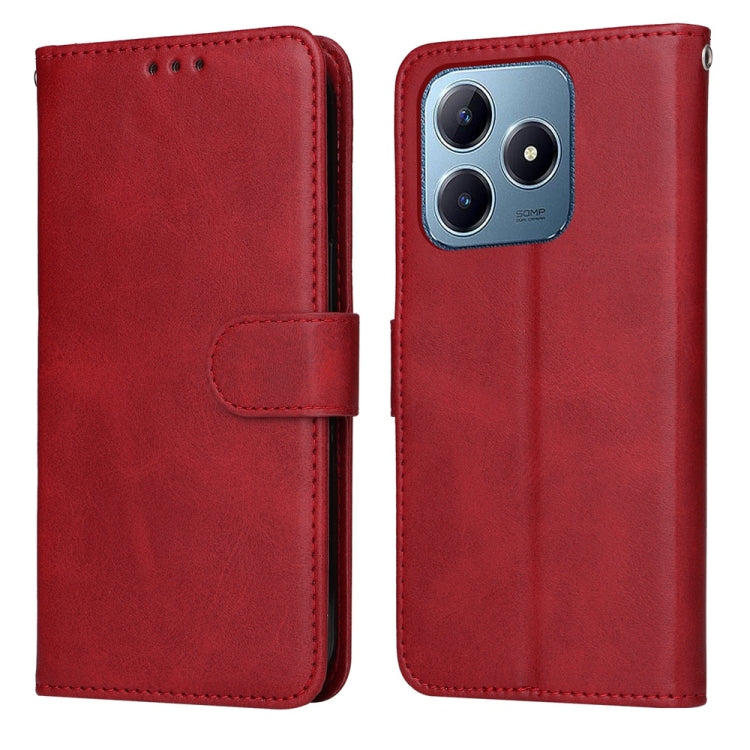 Custodia in pelle a conchiglia per Realme 12 e 12 Pro