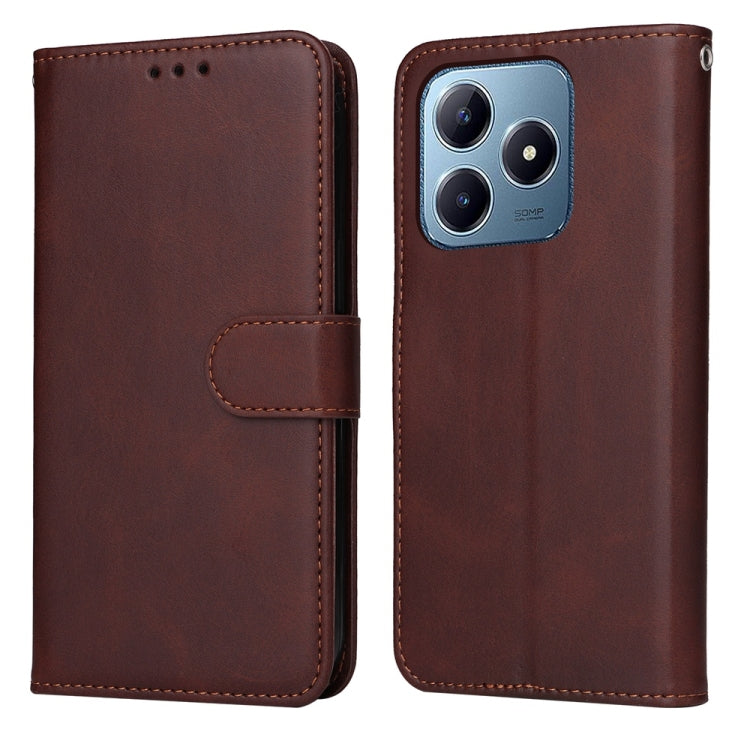 Custodia in pelle a conchiglia per Realme 12 e 12 Pro