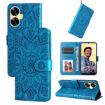 Custodia per telefono in pelle di girasole goffrata, For Realme C55, For Realme GT Neo 5 5G / GT3