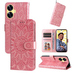 Custodia per telefono in pelle di girasole goffrata, For Realme C55, For Realme GT Neo 5 5G / GT3