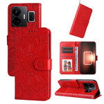 Custodia per telefono in pelle di girasole goffrata, For Realme C55, For Realme GT Neo 5 5G / GT3