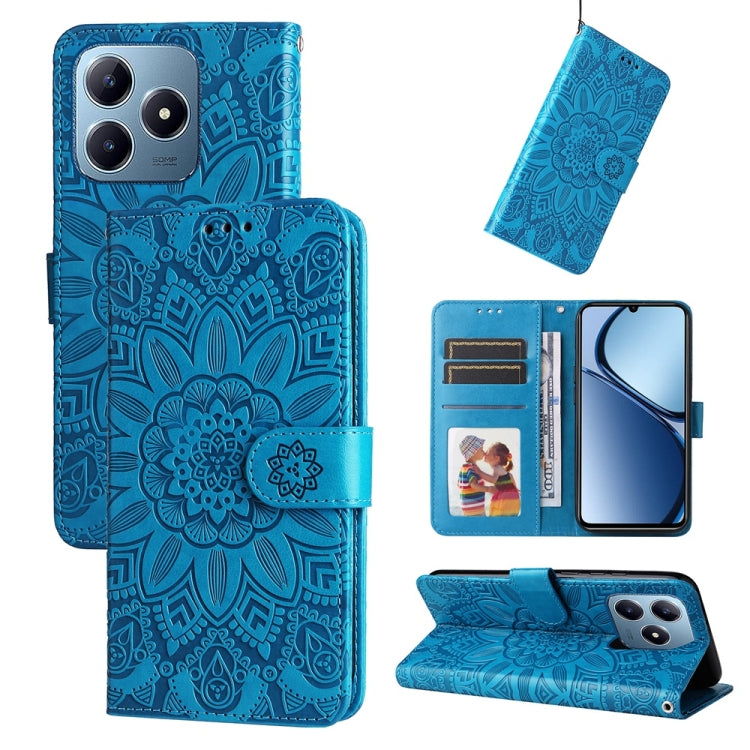 Custodia portafoglio in pelle per Realme 12 5G