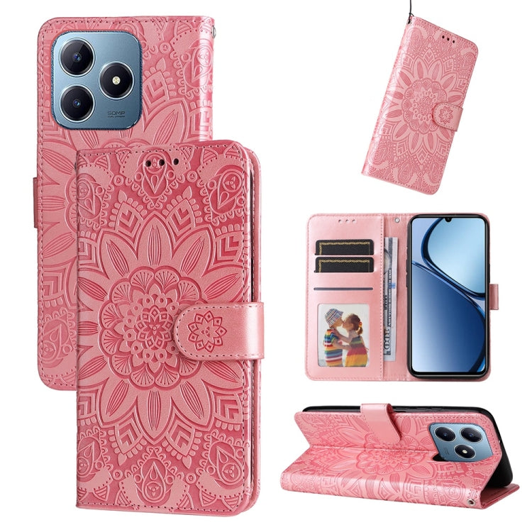 Custodia portafoglio in pelle per Realme 12 5G