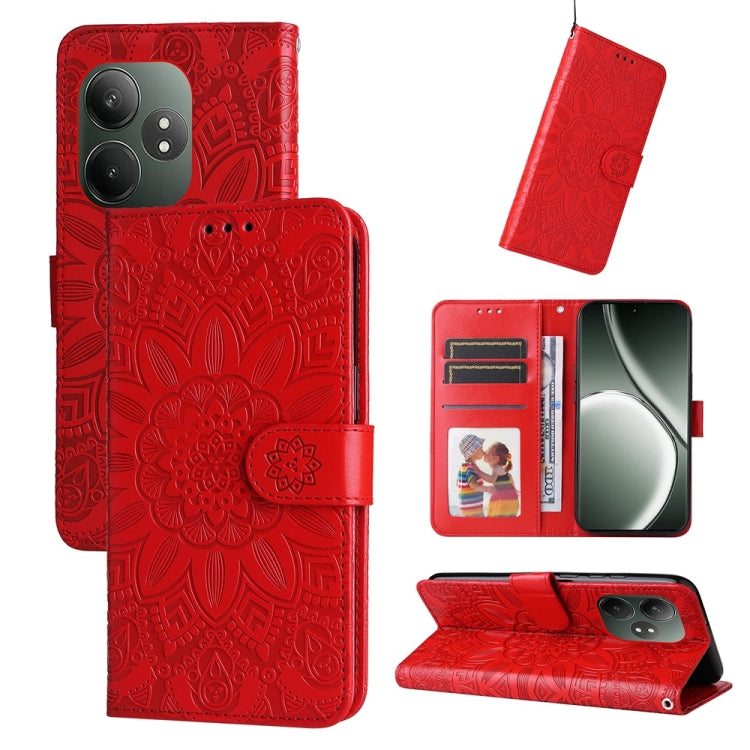 Custodia portafoglio in pelle per Realme 12 5G