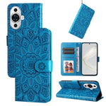 Custodia per telefono in pelle di girasole goffrata, For Huawei nova 11