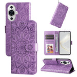 Custodia per telefono in pelle di girasole goffrata, For Huawei nova 11