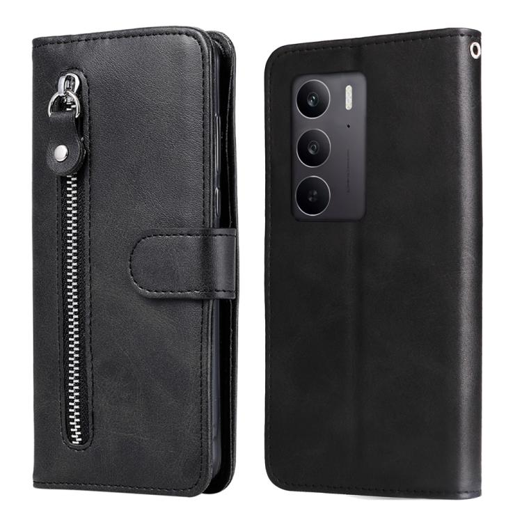 Custodia in pelle con cerniera per Realme 14