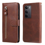 Custodia in pelle con cerniera per Realme 14