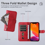 Custodia in pelle con cerniera per Realme 13+ e modelli