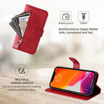 Custodia in pelle con cerniera per Realme 13+ e modelli