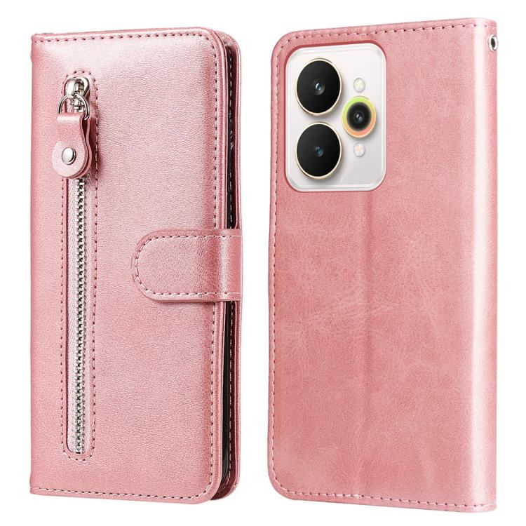 Custodia in pelle con cerniera per Realme 14