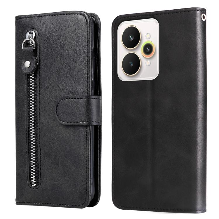 Custodia in pelle con cerniera per Realme 14