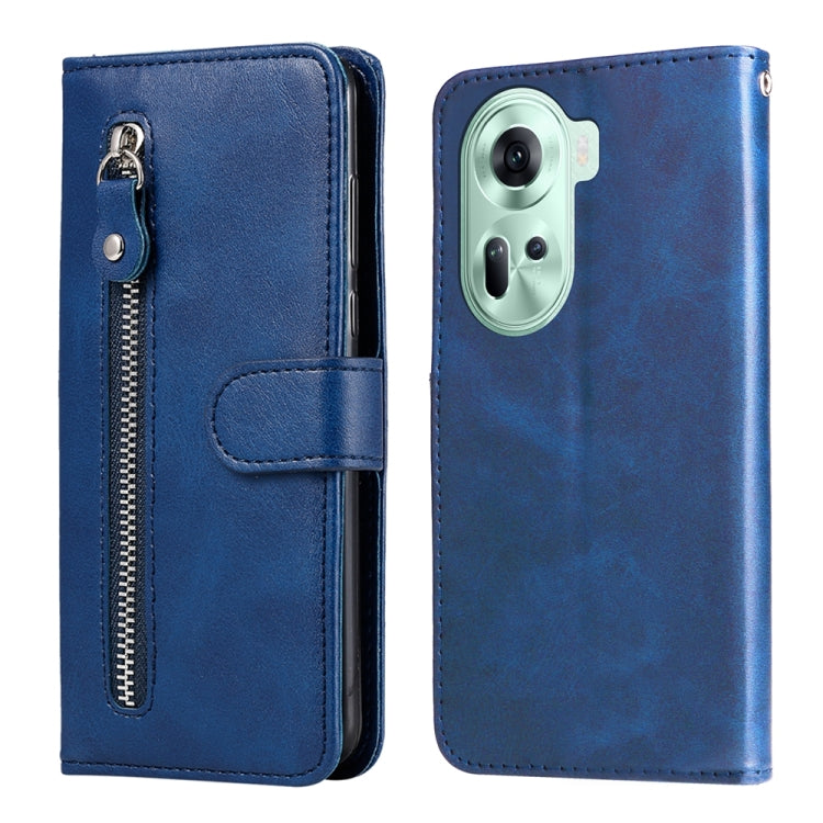 Custodia in pelle con cerniera per OPPO Reno11 5G