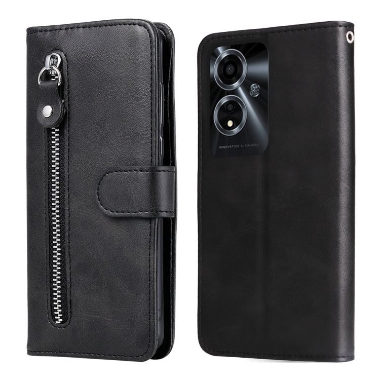 Custodia in pelle con cerniera per OPPO Reno11 5G