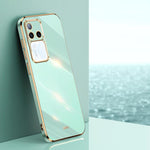 Custodia TPU elettrolitico 6D con bordo dritto per Vivo S18 Pro