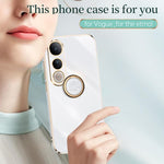 Custodia TPU elettrolitico con supporto anello per Vivo V50 Lite e S20
