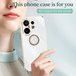 Custodia TPU elettrolitico con supporto anello per Vivo S30 Pro mini