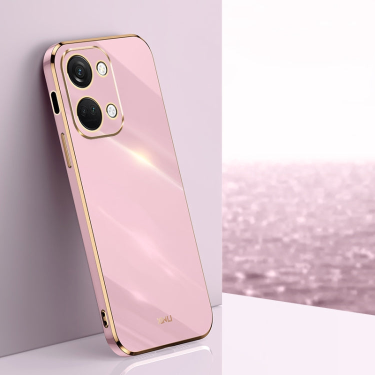 Custodia per telefono in TPU elettrolitico 6D con bordo dritto XINLI, For OnePlus Ace 3, For OnePlus 12, For OnePlus Ace 2V