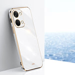 Custodia per telefono in TPU elettrolitico 6D con bordo dritto XINLI, For OnePlus Ace 3, For OnePlus 12, For OnePlus Ace 2V