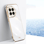 Custodia per telefono in TPU elettrolitico 6D con bordo dritto XINLI, For OnePlus Ace 3, For OnePlus 12, For OnePlus Ace 2V