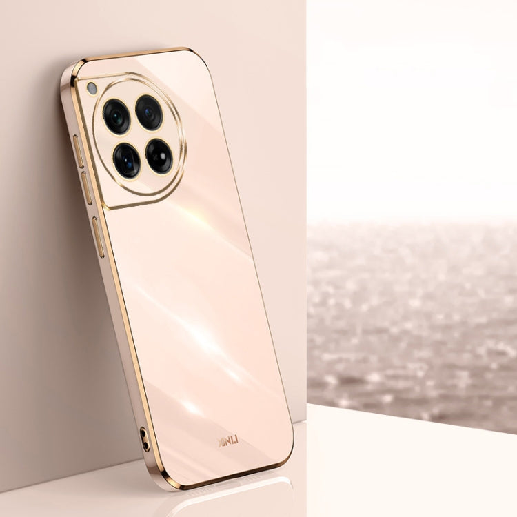 Custodia per telefono in TPU elettrolitico 6D con bordo dritto XINLI, For OnePlus Ace 3, For OnePlus 12, For OnePlus Ace 2V