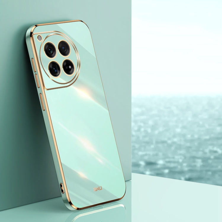 Custodia per telefono in TPU elettrolitico 6D con bordo dritto XINLI, For OnePlus Ace 3, For OnePlus 12, For OnePlus Ace 2V