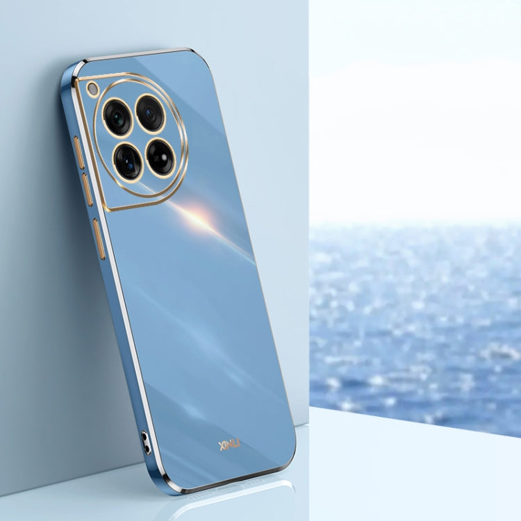 Custodia per telefono in TPU elettrolitico 6D con bordo dritto XINLI, For OnePlus Ace 3, For OnePlus 12, For OnePlus Ace 2V
