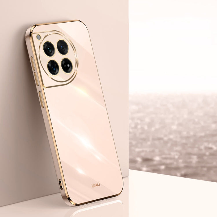 Custodia per telefono in TPU elettrolitico 6D con bordo dritto XINLI, For OnePlus Ace 3, For OnePlus 12, For OnePlus Ace 2V