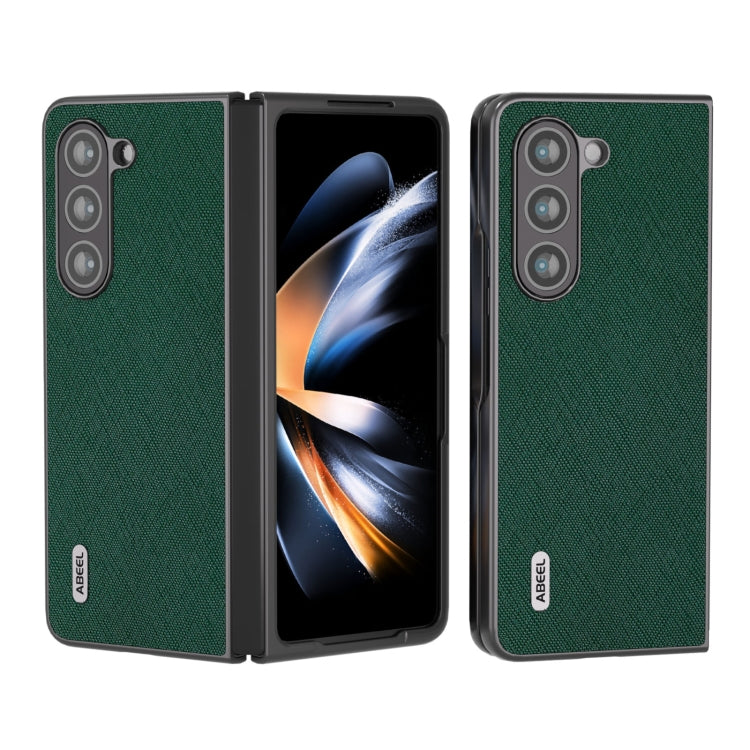 Custodia in vera pelle con trama incrociata per Samsung Galaxy Z