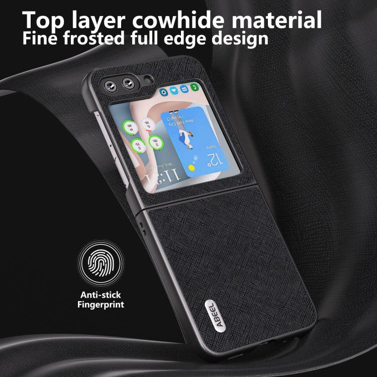 Custodia in vera pelle con trama incrociata per Samsung Galaxy Z