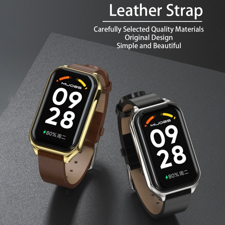 Cinturino in pelle PU per Xiaomi Smart Band 8 Active e Redmi Band
