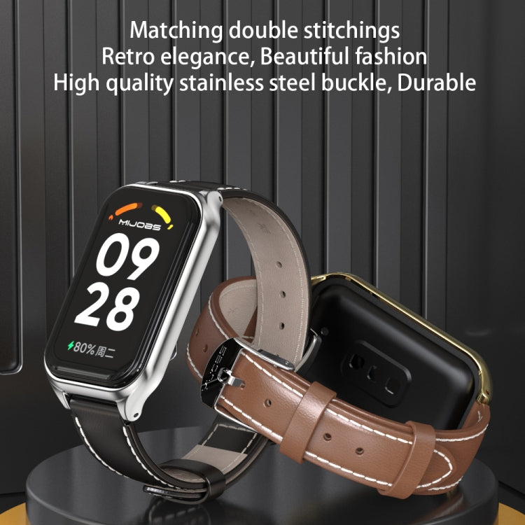 Cinturino in pelle PU per Xiaomi Smart Band 8 Active e Redmi Band