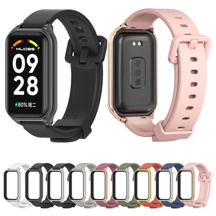 Cinturino in silicone con guscio metallico per Xiaomi Band