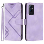 Custodia per cellulare in pelle con motivo a linea, For OnePlus Nord 2 5G, For OnePlus 9 Pro, For OnePlus 9, For OnePlus 8 Pro