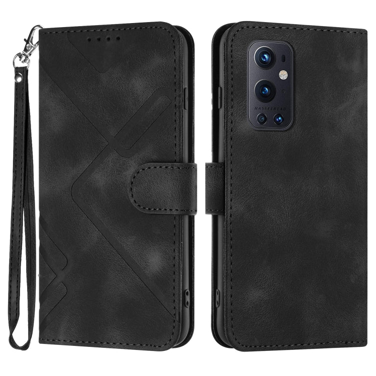 Custodia per cellulare in pelle con motivo a linea, For OnePlus Nord 2 5G, For OnePlus 9 Pro, For OnePlus 9, For OnePlus 8 Pro