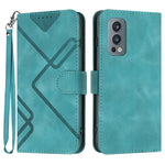Custodia per cellulare in pelle con motivo a linea, For OnePlus Nord 2 5G, For OnePlus 9 Pro, For OnePlus 9, For OnePlus 8 Pro